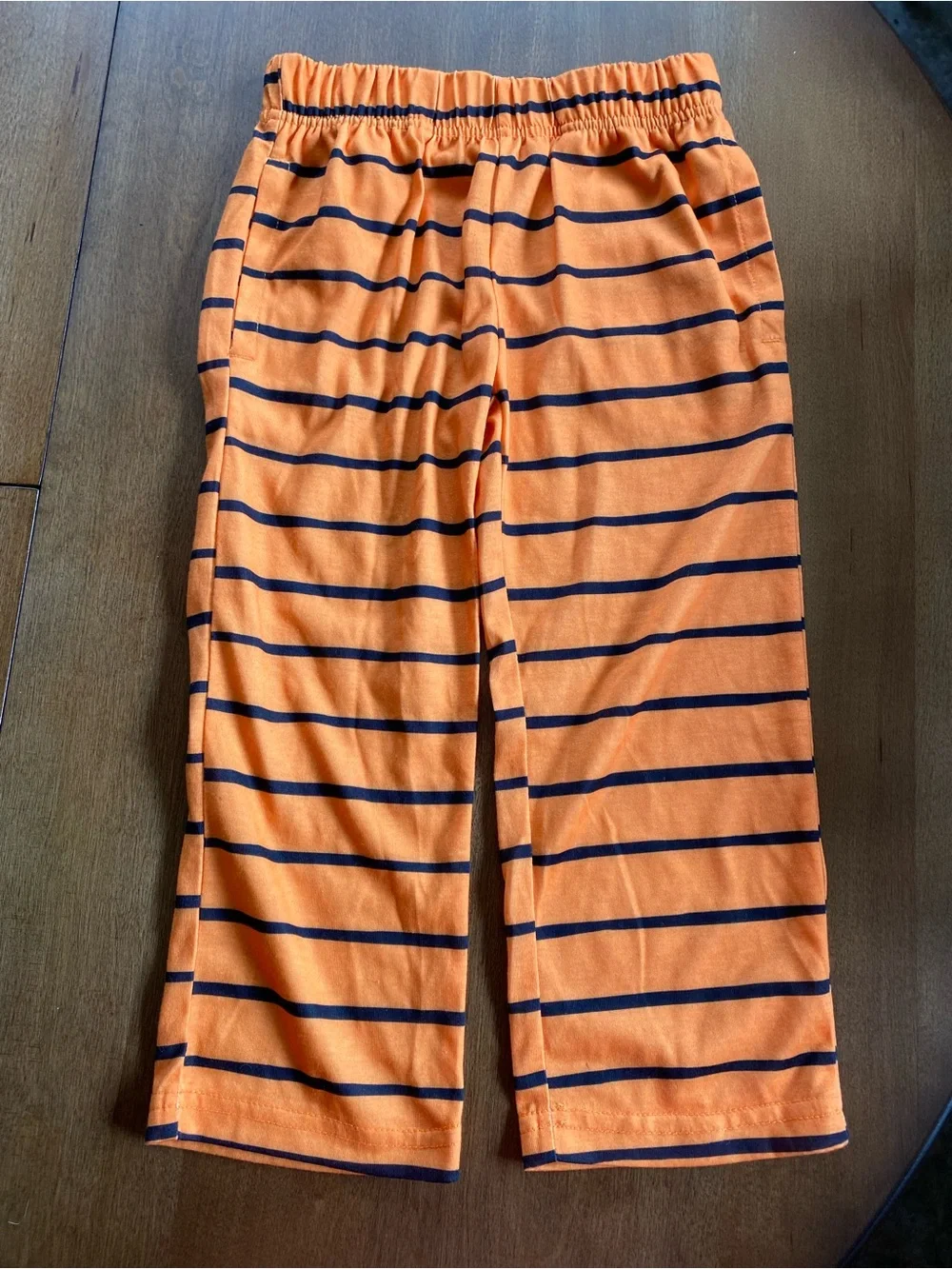 New Hope & Wonder Halloween 4T Sleep Pants Orange & Black Striped